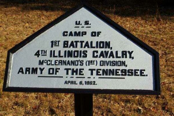 CAMP OF 4TH ILLINOIS CAVALRY MEMORIAL PLAQUE