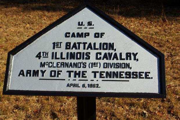 CAMP OF 4TH ILLINOIS CAVALRY MEMORIAL PLAQUE