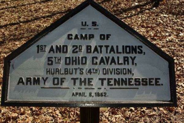 CAMP OF 5TH OHIO CAVALRY MEMORIAL PLAQUE