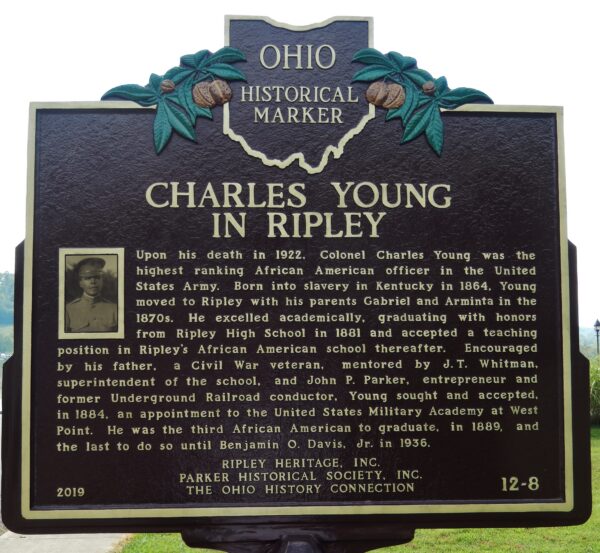 CHARLES YOUNG IN RIPLEY WAR MEMORIAL MARKER FRONT