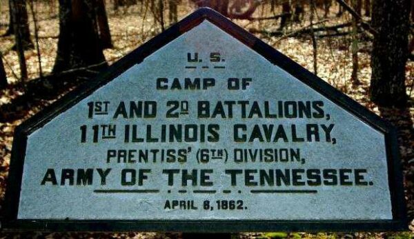CAMP OF 11TH ILLINOIS CAVALRY MEMORIAL PLAQUE