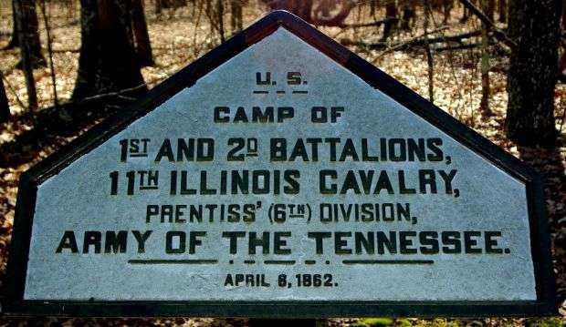 CAMP OF 11TH ILLINOIS CAVALRY MEMORIAL PLAQUE