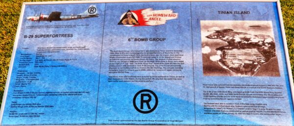 B-29 SUPERFORTRESS 6TH BOMB GROUP WAR MEMORIAL PLAQUE