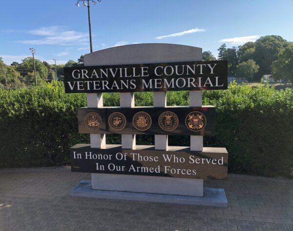 GRANVILLE COUNTY VETERANS MEMORIAL