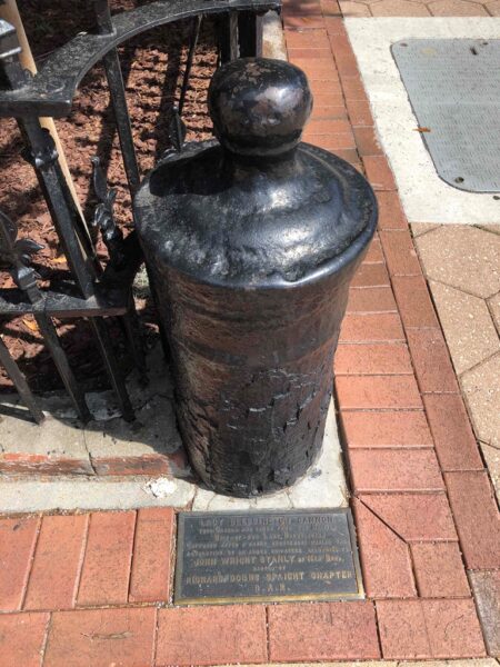 LADY BELSSINGTON CANNON REVOLUTIONARY WAR MEMORIAL