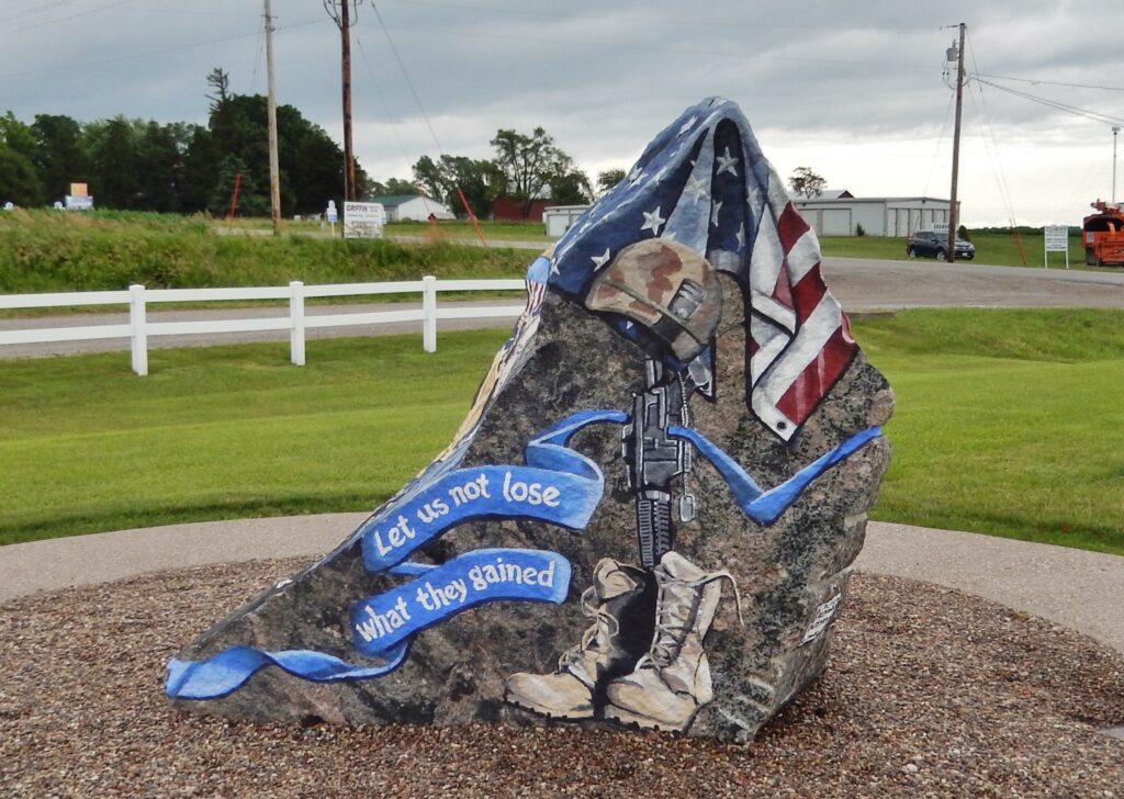 LOUISA  COUNTY FREEDOM ROCK VETERANS MEMORIAL SIDE A