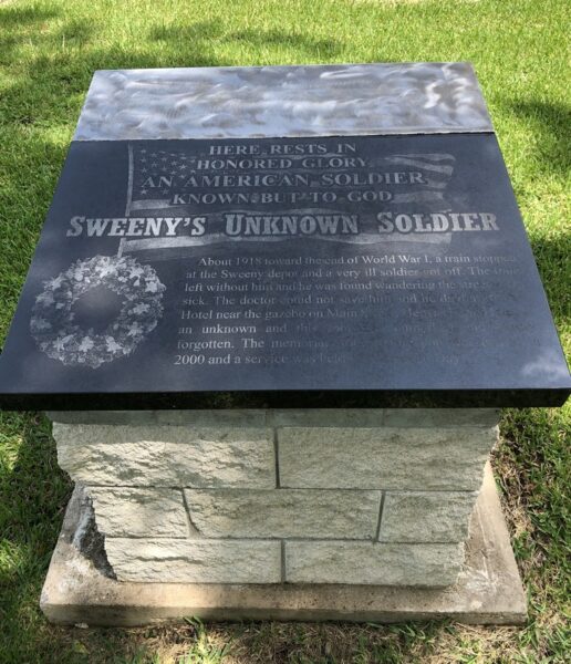 SWEENY’S UNKNOWN SOLDIER MEMORIAL
