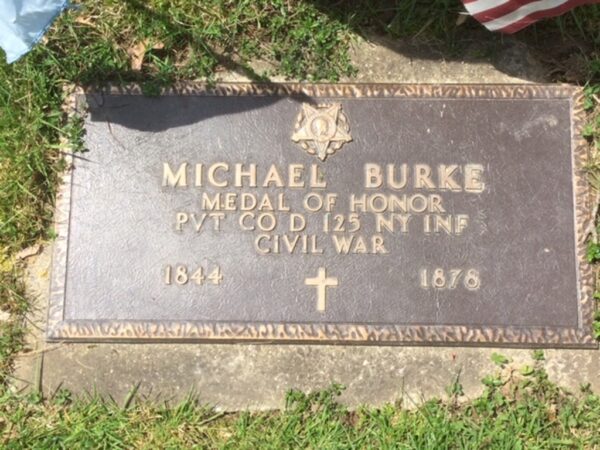 MICHAEL BURKE MEDAL OF HONOR WAR MEMORIAL GRAVESTONE