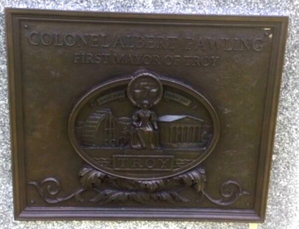 COLONEL ALBERT PAWLING REVOLUTIONARY SOLDIER WAR MEMORIAL PLAQUE