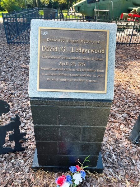 DAVID G. LEDGERWOOD WAR MEMORIAL