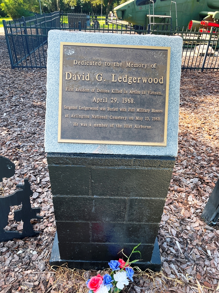 DAVID G. LEDGERWOOD WAR MEMORIAL