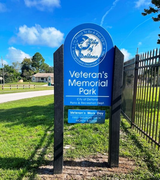 DELTONA VETERAN’S MEMORIAL PARK MARKER