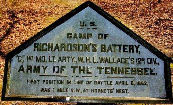CAMP OF RICHARDSON’S BATTERY MEMORIAL PLAQUE