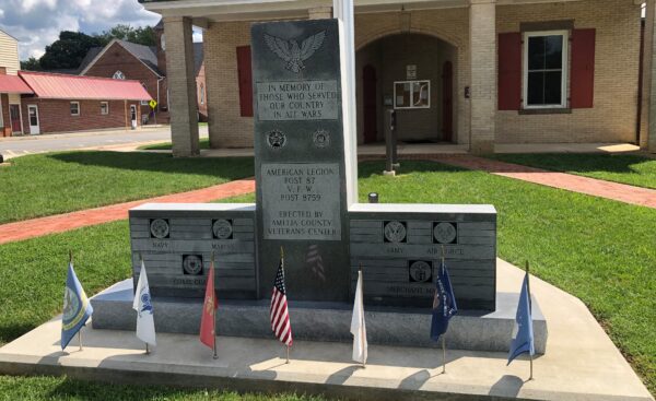 AMELIA COUNTY VETERANS CENTER WAR MEMORIAL FRONT