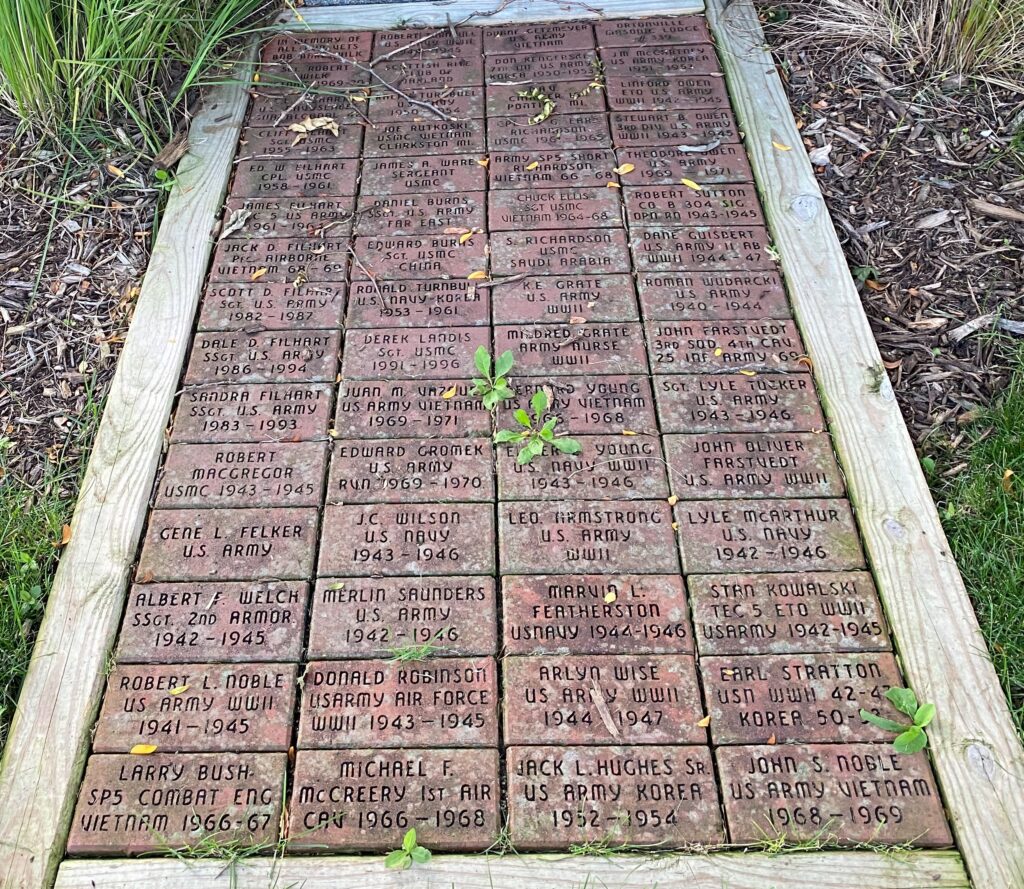 V.F.W. POST 582 WAR MEMORIAL BRICKS