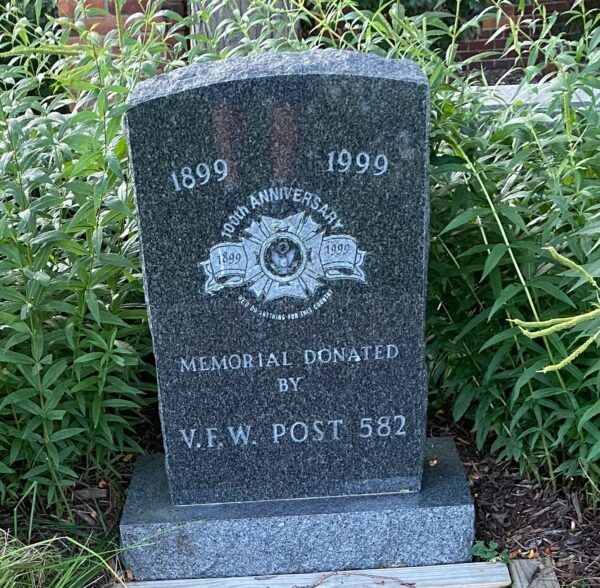 V.F.W. POST 582 100TH ANNIVERSARY OF V.F.W. MEMORIAL