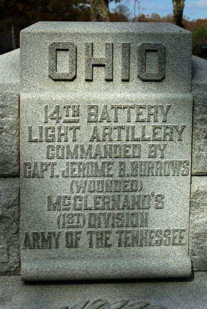 14TH OHIO BATTERY LIGHT ARTILLERY WAR MEMORIAL
