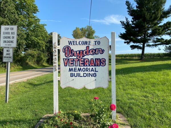 DRYDEN VETERANS MEMORIAL BUILDING MARKER