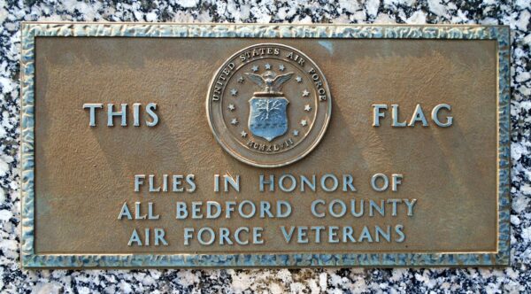 BEDFORD AND FULTON COUNTIES VETERANS MEMORIAL PLAQUE F