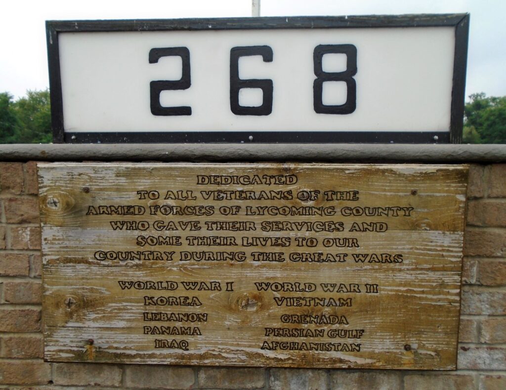 LYCOMING COUNTY SUPREME SACRIFICE WAR MEMORIAL