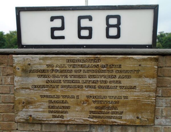 LYCOMING COUNTY SUPREME SACRIFICE WAR MEMORIAL