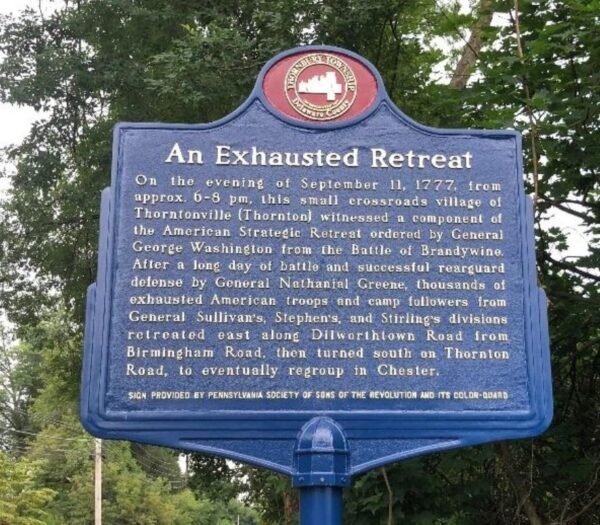 AN EXHAUSTED RETREAT REVOLUTIONARY WAR MEMORIAL MARKER