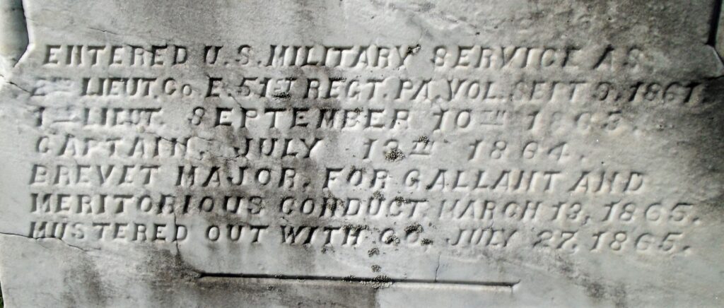 MAJOR WM. R. FOSTER WAR MEMORIAL NARRATIVE STONE