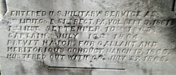 MAJOR WM. R. FOSTER WAR MEMORIAL NARRATIVE STONE