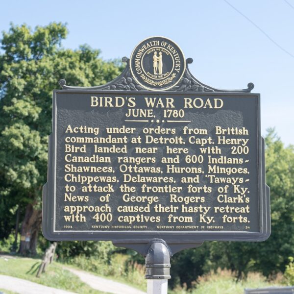 BIRD’S WAR ROAD MEMORIAL MARKER