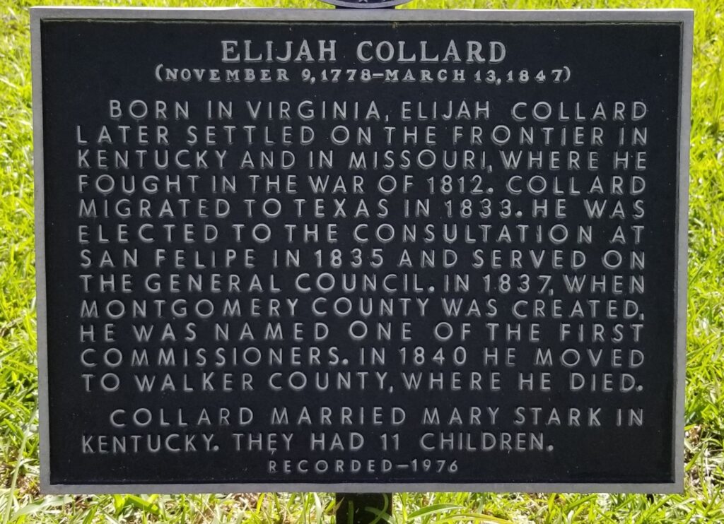 ELIJAH COLLARD WAR MEMORIAL PLAQUE