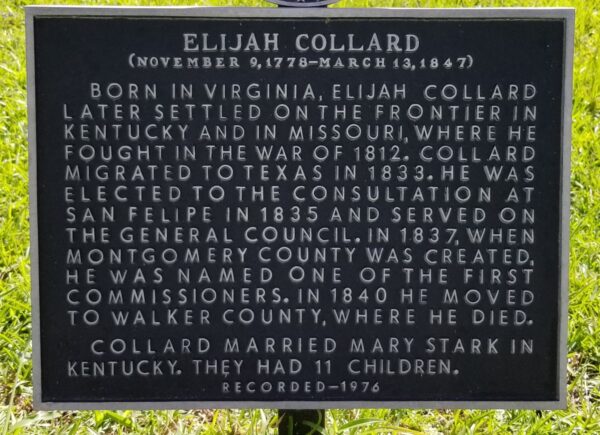 ELIJAH COLLARD WAR MEMORIAL PLAQUE