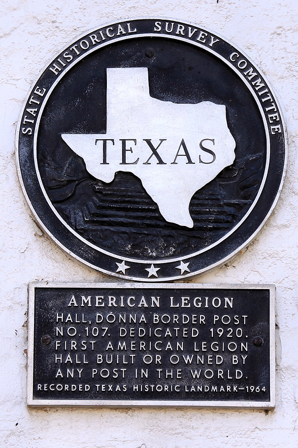 AMERICAN LEGION HALL MEMORIAL PLAQUE