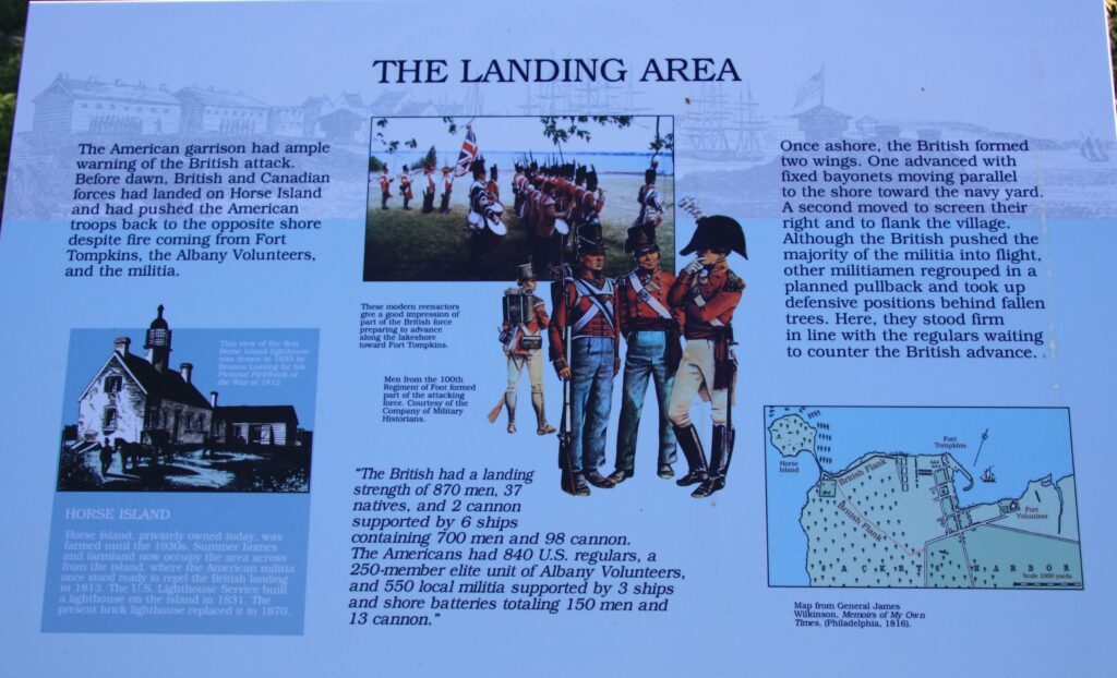 THE LANDING AREA REVOLUTIONARY WAR MEMORIAL PANEL
