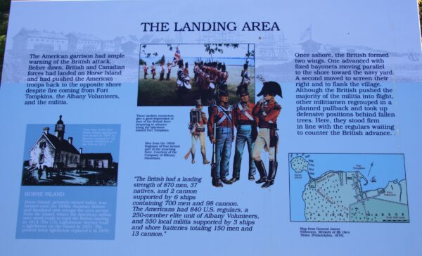 THE LANDING AREA REVOLUTIONARY WAR MEMORIAL PANEL