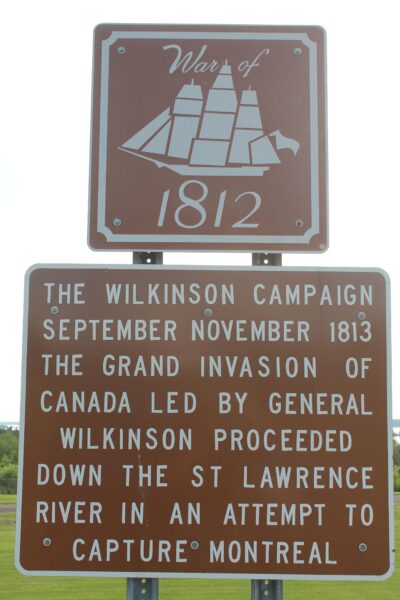 WAR OF 1812 THE WILKINSON CAMPAIGN MEMORIAL MARKER