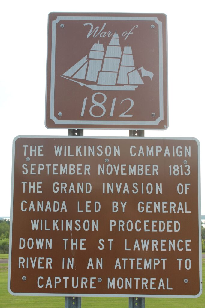 WAR OF 1812 THE WILKINSON CAMPAIGN MEMORIAL MARKER