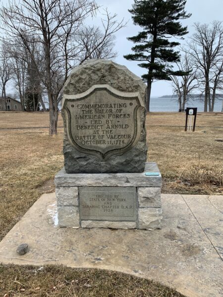 BATTLE OF VALCOUR REVOLUTIONARY WAR MEMORIAL