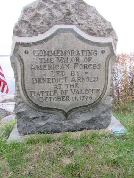 BATTLE OF VALCOUR REVOLUTIONARY WAR MEMORIAL PLAQUE