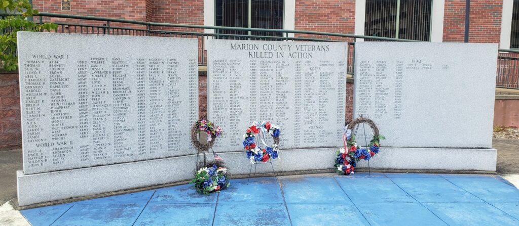 MARION COUNTY VETERANS KILLED IN ACTION MEMORIAL HONOR ROLL