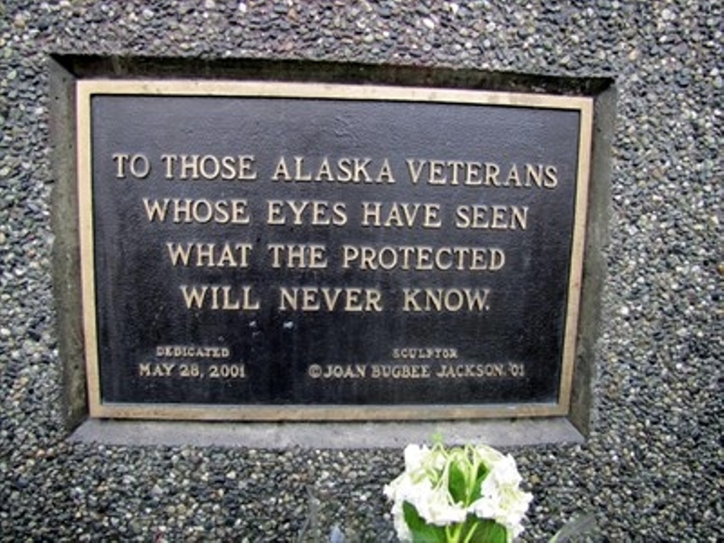 ALASKA VETERANS MEMORIAL PLAQUE