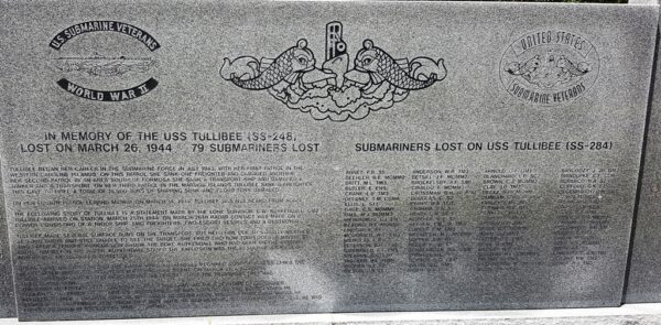 U.S. SUBMARINE VETERANS WORLD WAR II MEMORIAL CENTER STONE