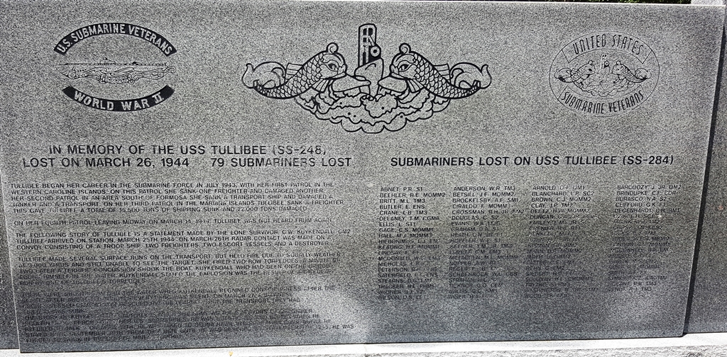 U.S. SUBMARINE VETERANS WORLD WAR II MEMORIAL CENTER STONE