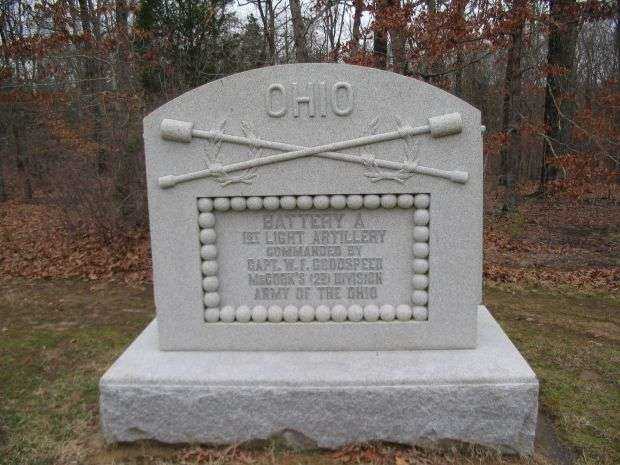 BATTERY A, 1ST OHIO LIGHT ARTILLERY WAR MEMORIAL