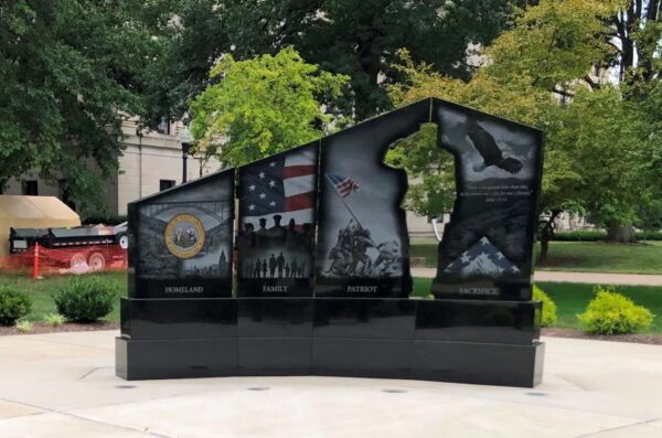 WEST VIRGINIA GOLD STAR FAMILIES MEMORIAL MONUMENT BACK