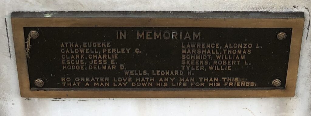 CHARLESTON WORLD WAR II MEMORIAL PLAQUE A