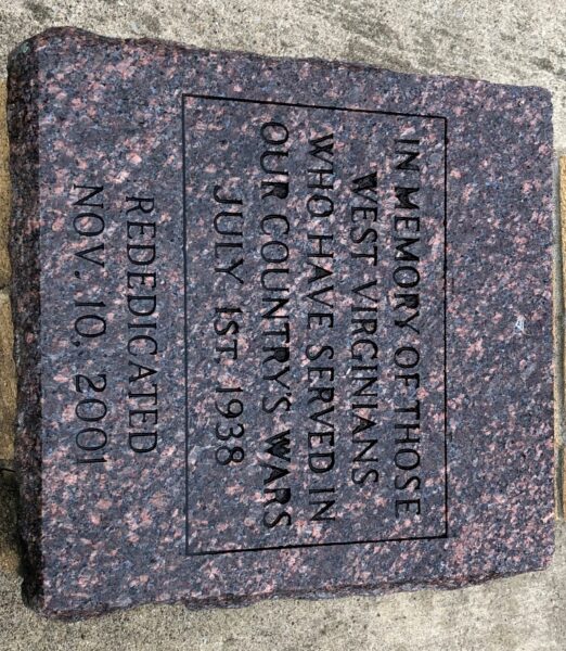 WEST VIRGINIANS WHO SERVED IN OUR WARS MEMORIAL STONE