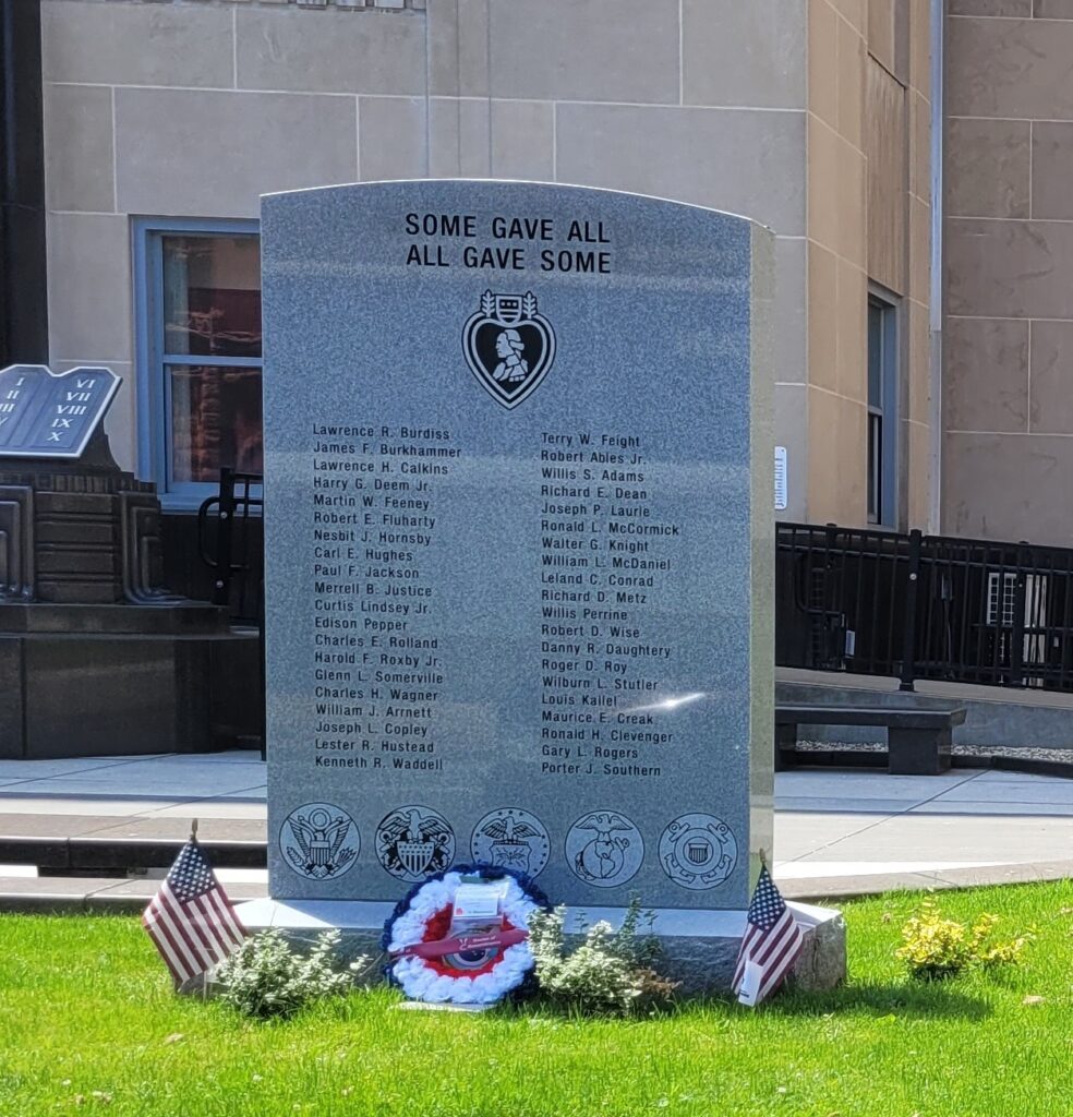 CLARKSBURG SOME GAVE ALL ALL GAVE SOME WAR MEMORIAL