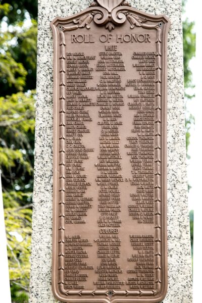 MOUNT HOPE CAUSE OF WORLD DEMOCRACY WAR MEMORIAL PLAQUE B