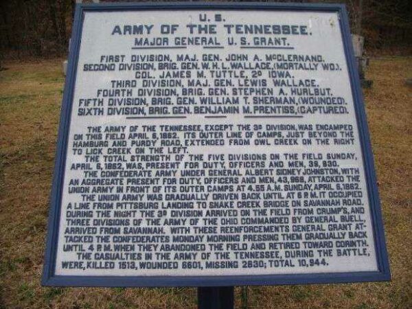 U.S. ARMY OF THE TENNESSEE MEMORIAL PLAQUE IV