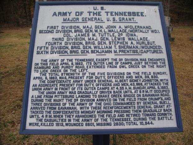 U.S. ARMY OF THE TENNESSEE MEMORIAL PLAQUE IV